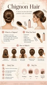 Chignon Hairstyle Guide for Weddings, Work, and Everyday Looks