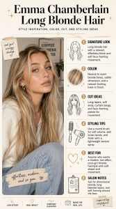Emma Chamberlain Long Blonde Hair: Style Inspiration, Color, and Cut Ideas