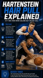 Hartenstein Hair Pull Explained: Why NBA Fans Are Calling Out the No-Call 