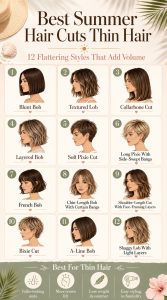 Best Summer Hair Cuts Thin Hair: 12 Flattering Styles That Add Volume