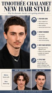 Timothée Chalamet New Hair Style 2026: How to Get His Fresh Short Haircut